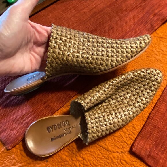 CYDWOQ Vintage Woven Leather Mules – Size 38 (U.S. 7.5–8) - Picture 4 of 9